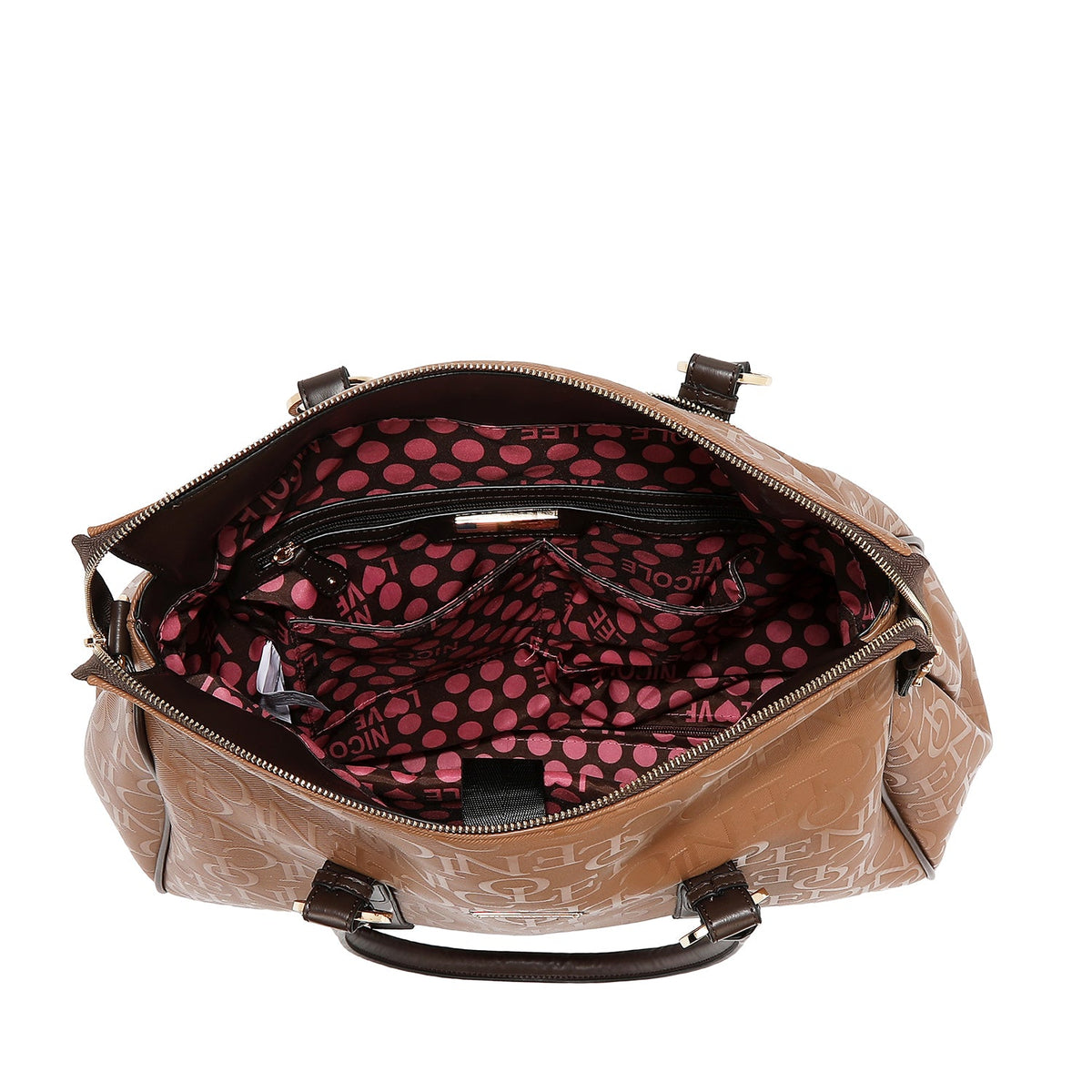 BOLSO CON RUEDAS MONOGRAMA (GRIS OSCURO)